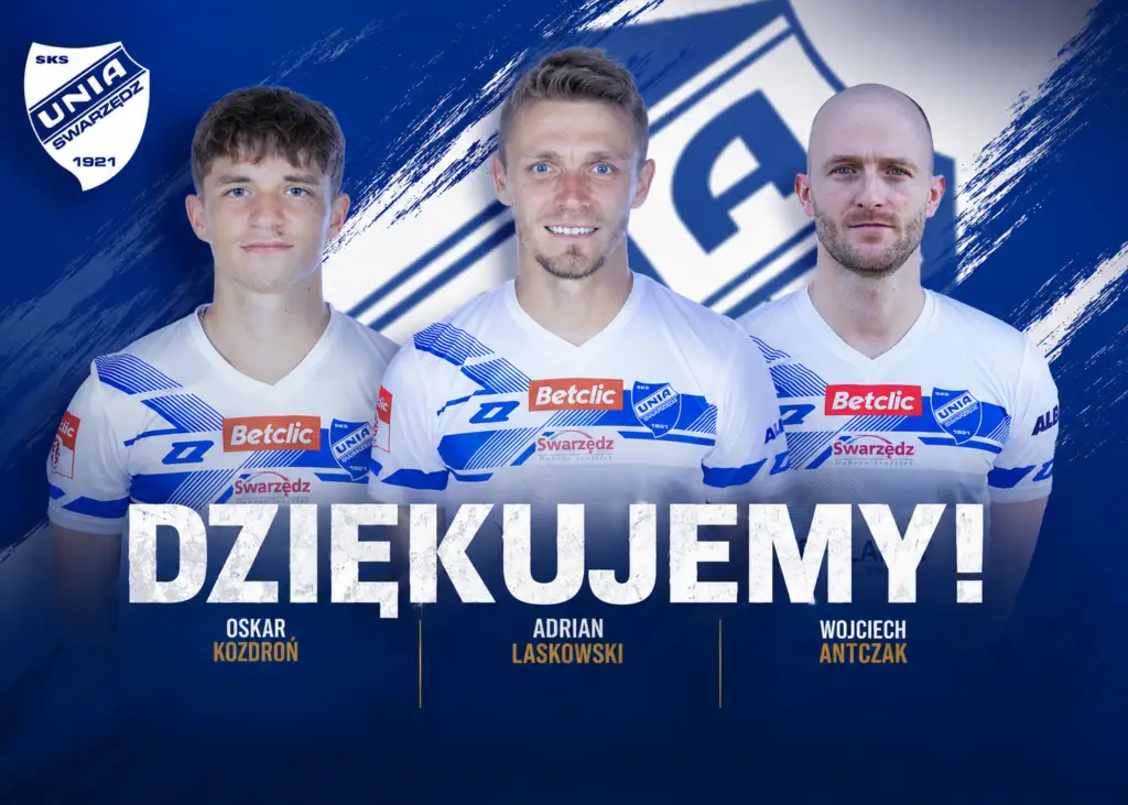 Zmiany w Unii Swarzędz: Trzej zawodnicy opuszczają klub