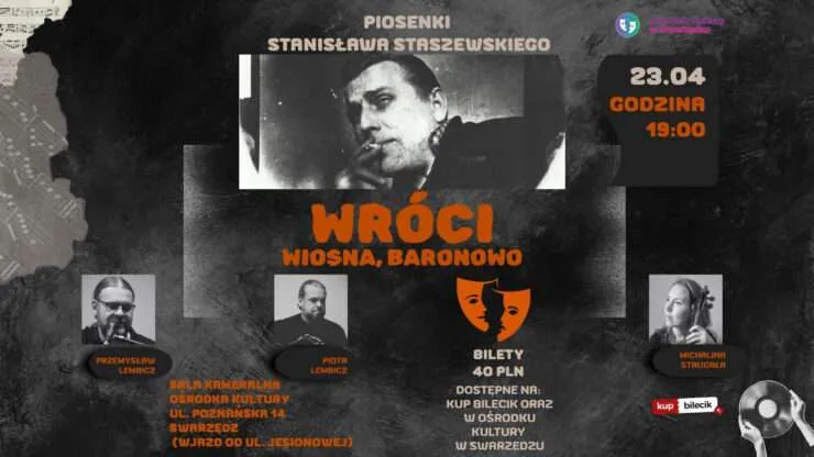Koncert poświęcony twórczości Stanisława Staszewskiego w Swarzędzu